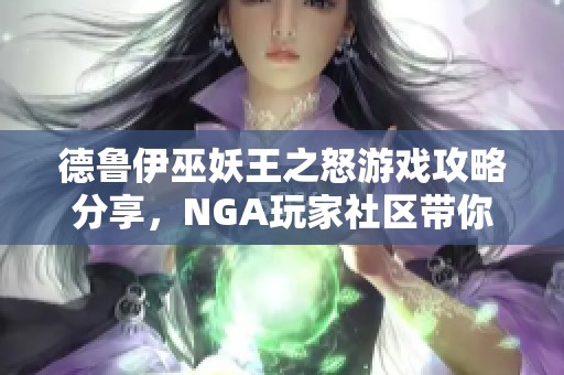 德鲁伊巫妖王之怒游戏攻略分享，NGA玩家社区带你探索精彩内容