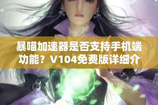 暴喵加速器是否支持手机端功能？V104免费版详细介绍