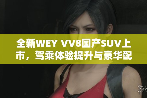 全新WEY VV8国产SUV上市，驾乘体验提升与豪华配置兼得