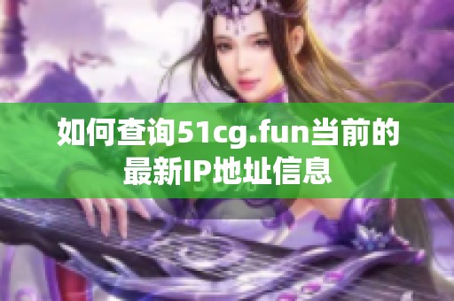 如何查询51cg.fun当前的最新IP地址信息