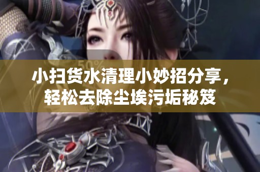 小扫货水清理小妙招分享，轻松去除尘埃污垢秘笈