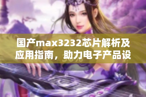 国产max3232芯片解析及应用指南，助力电子产品设计