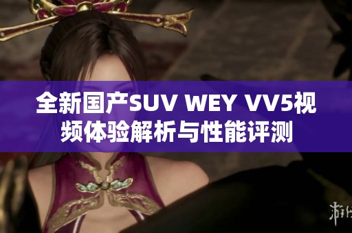 全新国产SUV WEY VV5视频体验解析与性能评测