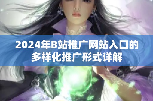 2024年B站推广网站入口的多样化推广形式详解