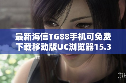 最新海信TG88手机可免费下载移动版UC浏览器15.3.6版本