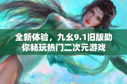 全新体验，九幺9.1旧版助你畅玩热门二次元游戏