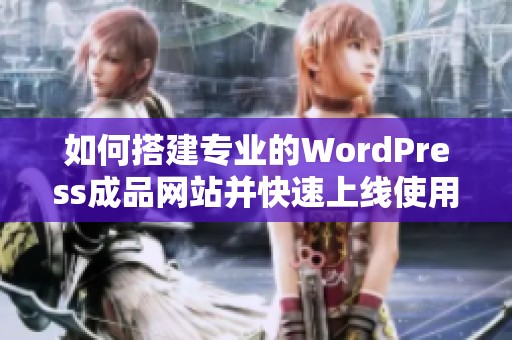 如何搭建专业的WordPress成品网站并快速上线使用