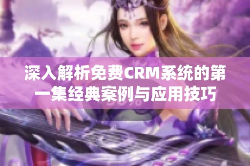 深入解析免费CRM系统的第一集经典案例与应用技巧